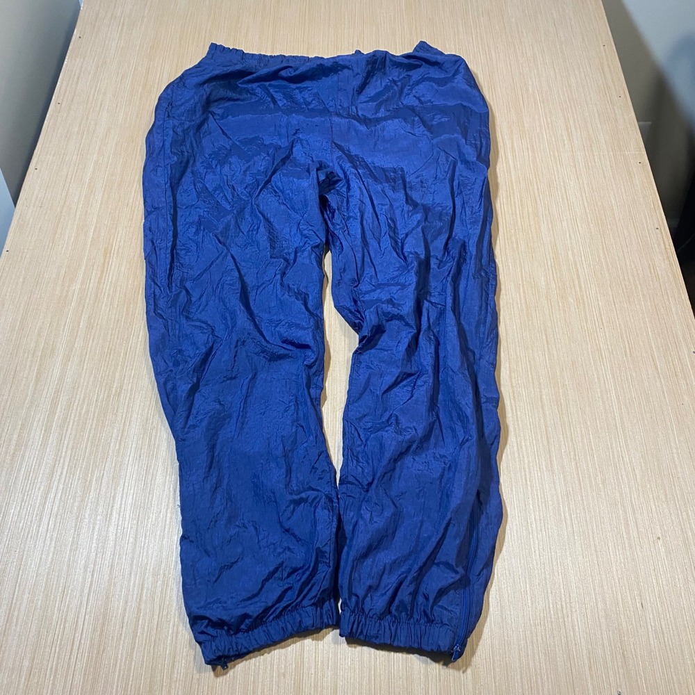 Vintage New York Classics Blue Windbreaker Track Pants Mens Large 90s Nylon